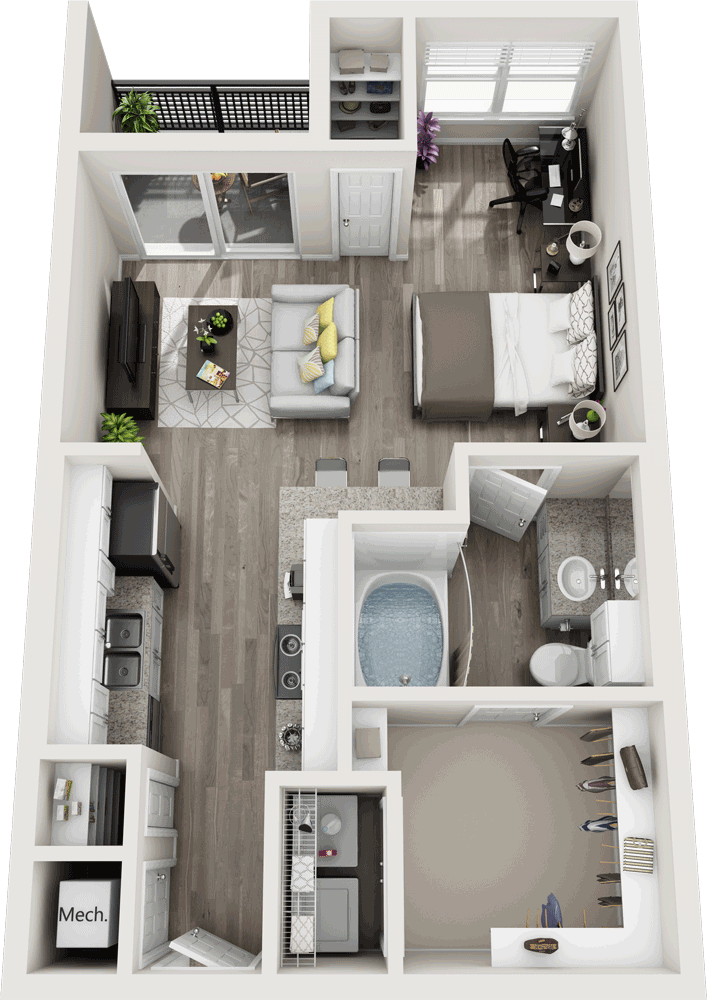 201 North 46th Street Studio-2 Beds Apartment for Rent - Photo Gallery 55